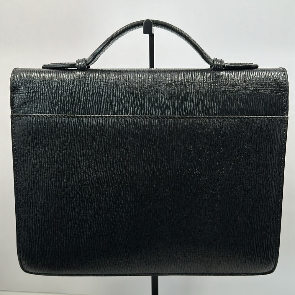 Authenticated Vintage Salvatore Ferragamo Satchel - Black - Picture 6 of 15